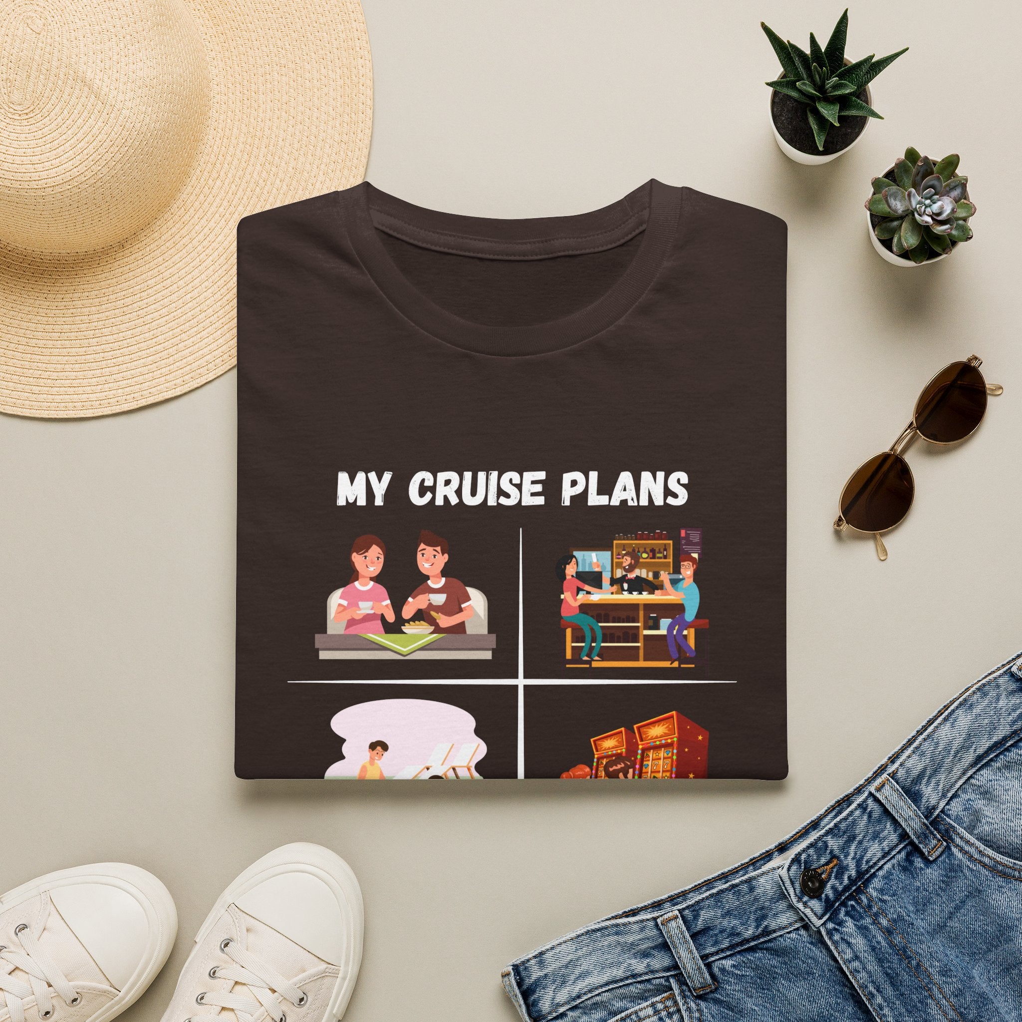 Cruise Plans T-Shirt — Funny Vacation Activity Graphic Tee