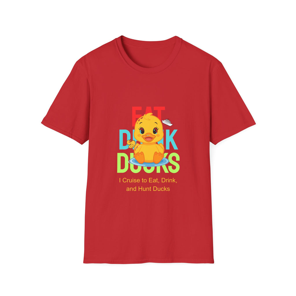 Duck Graphic T-Shirt — Cute "Eat Drink, Duck" Cartoon Tee