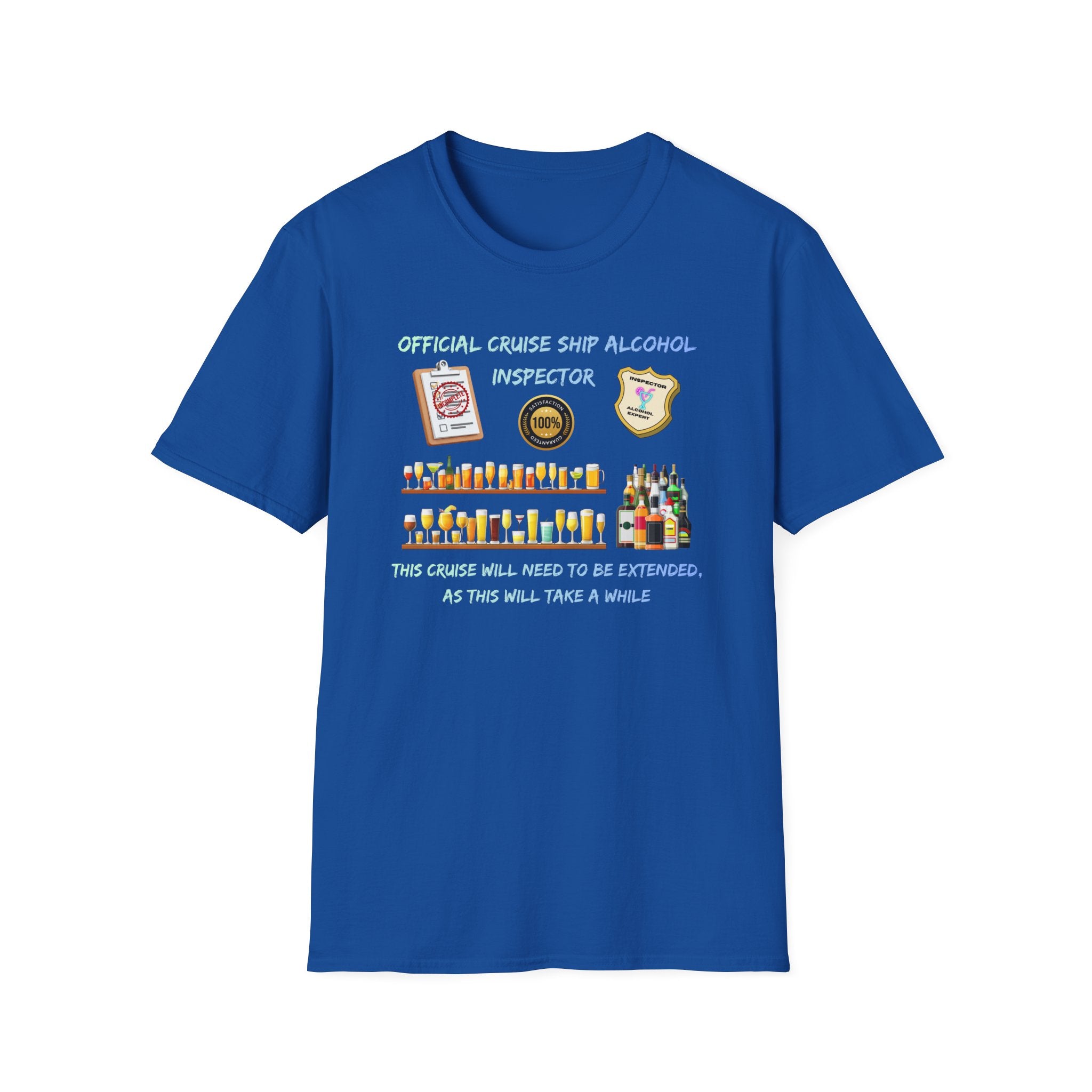 T-Shirt — Official Cruise Ship Alcohol Inspector Tee