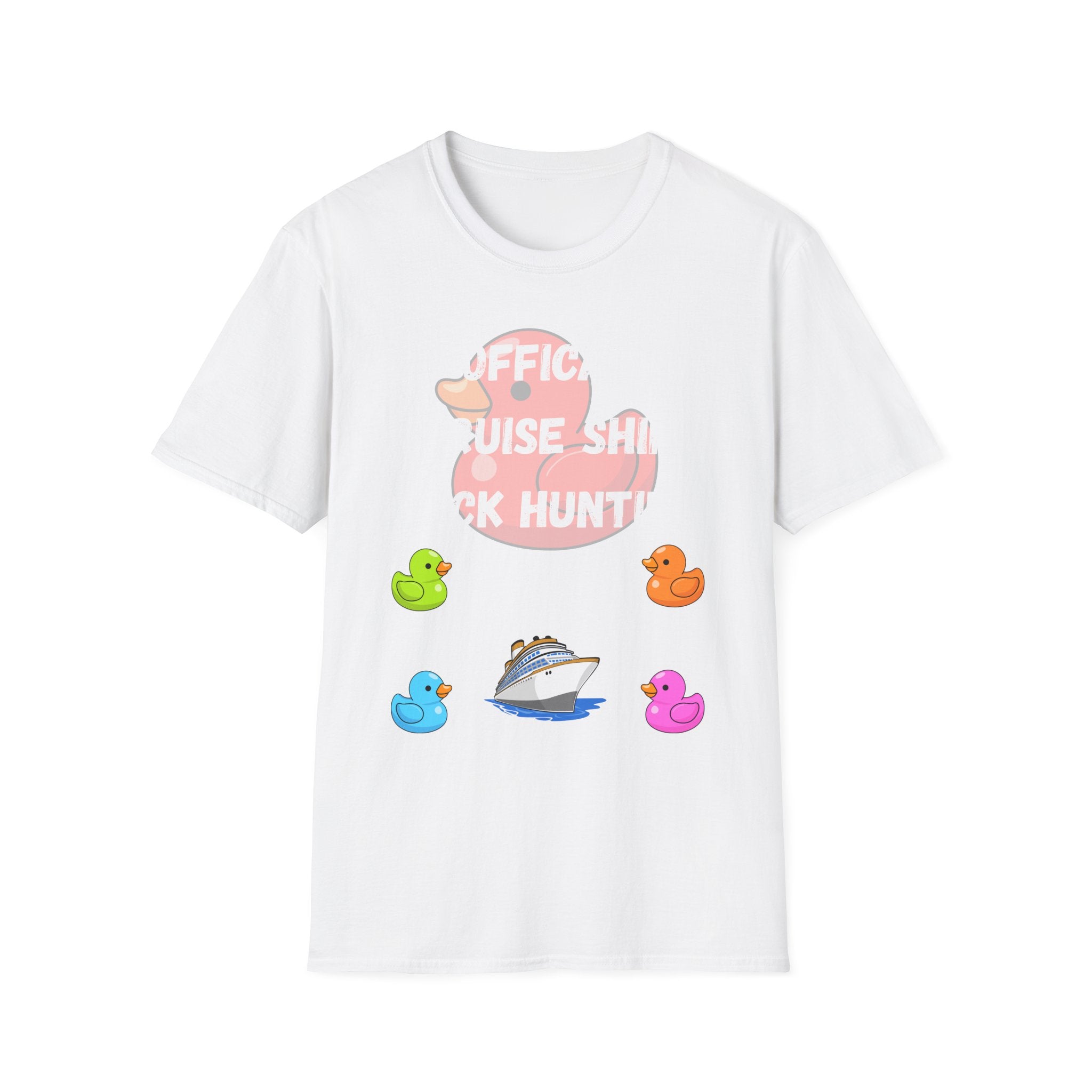 Duck Hunt Graphic T‑Shirt — 'Office Noise, Shh… Duck Hunt!' Playful Rubber Duck Design