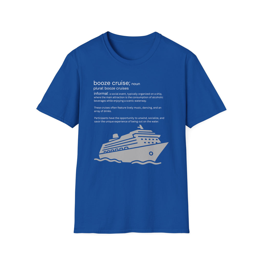 Booze Cruise Definition T-Shirt — Funny Cruise Party Graphic Tee