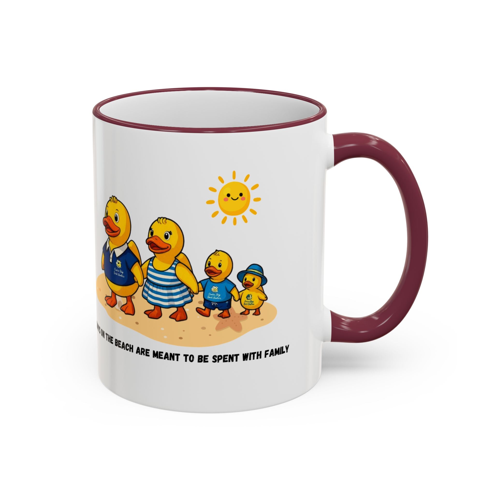 Beach Duck  Family Accent Rim Mug — "Days on the Beach Family"