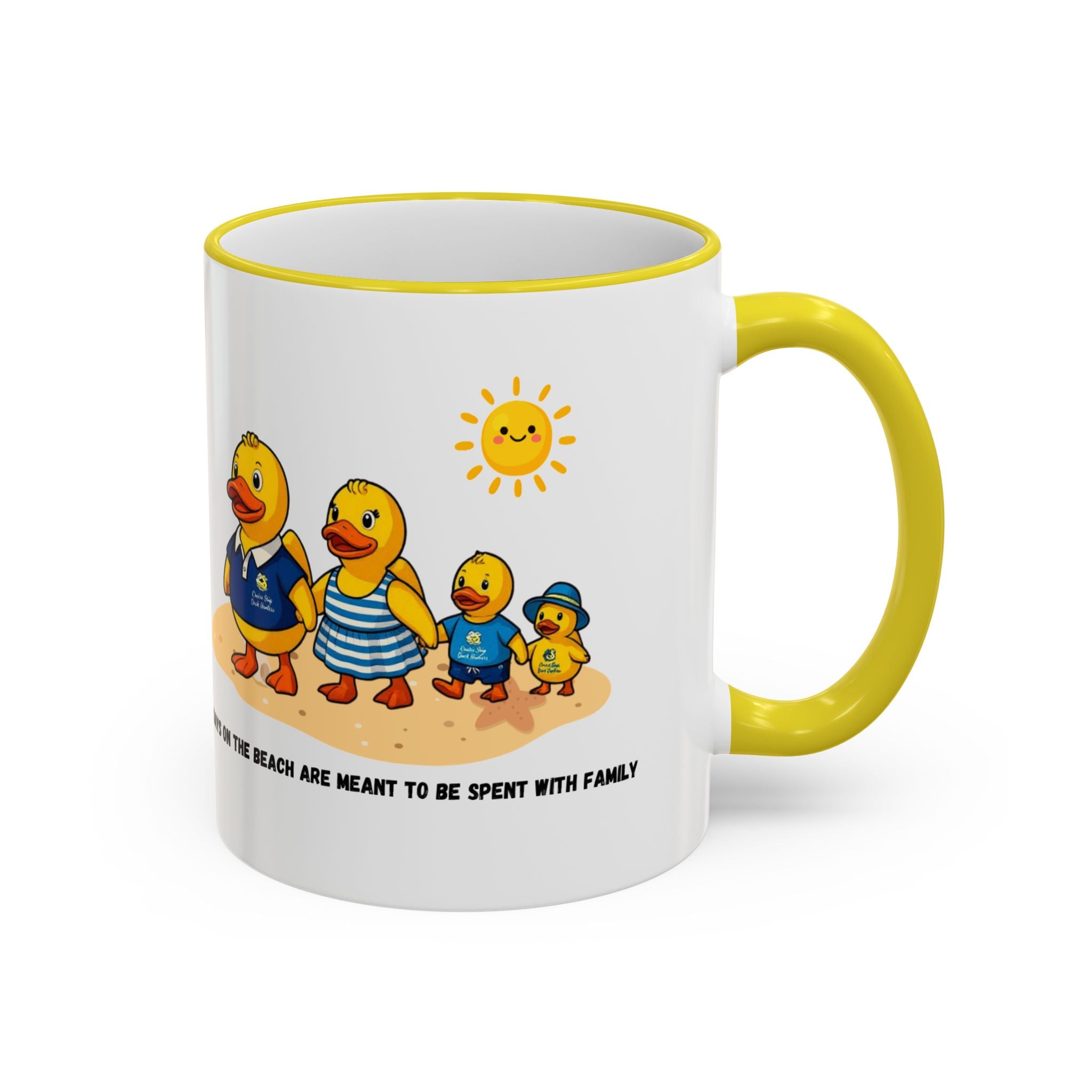Beach Duck  Family Accent Rim Mug — "Days on the Beach Family"