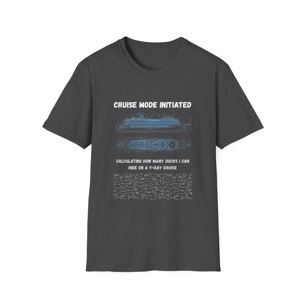 Cruise Mode Initiated T-Shirt — Nautical Diagram Tee for Travelers & Crew