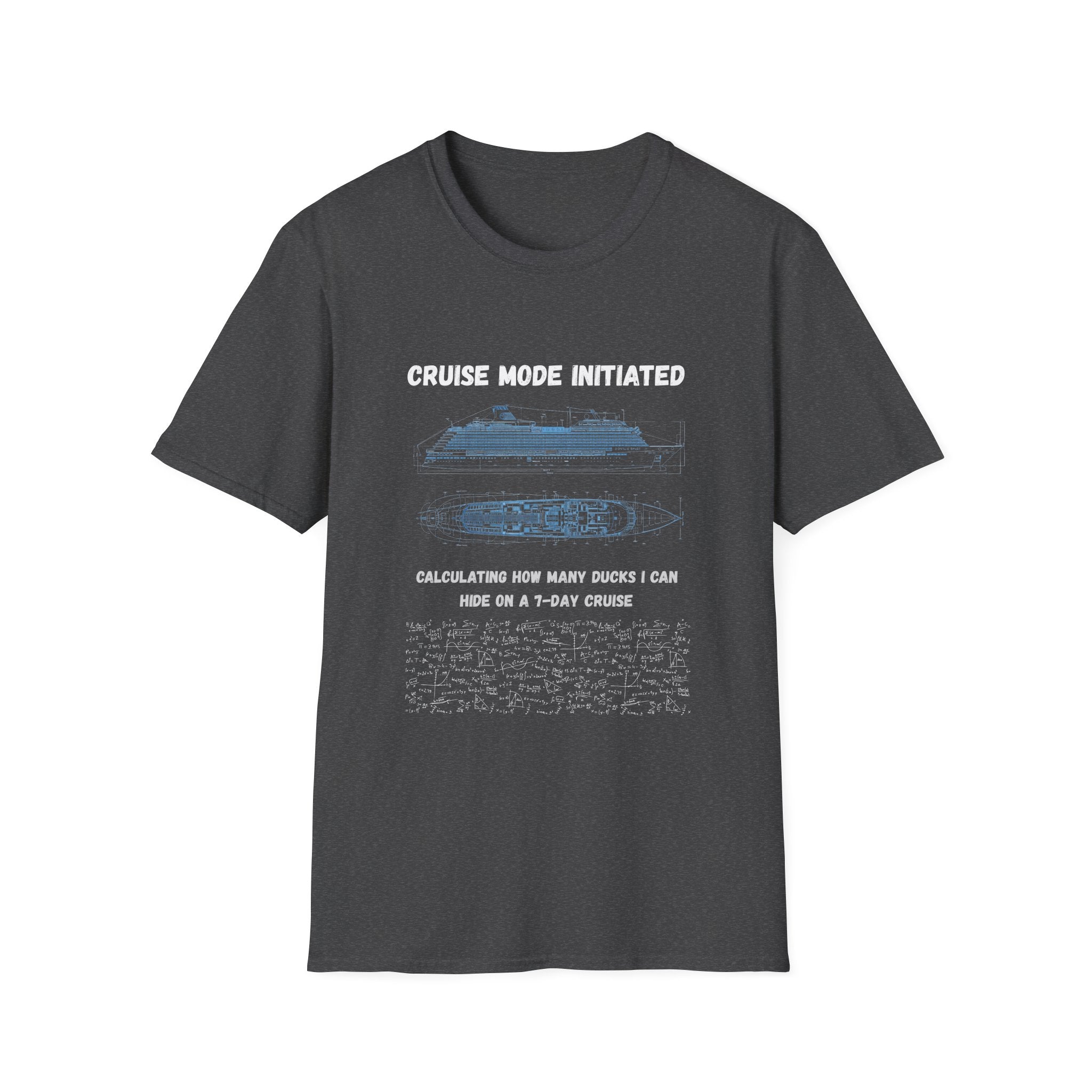 Cruise Mode Initiated T-Shirt — Nautical Diagram Tee for Travelers & Crew