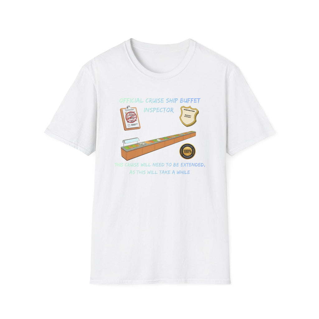 Cruise Ship Buffet Inspector T-Shirt — Funny Cruise Crew Vacation Tee