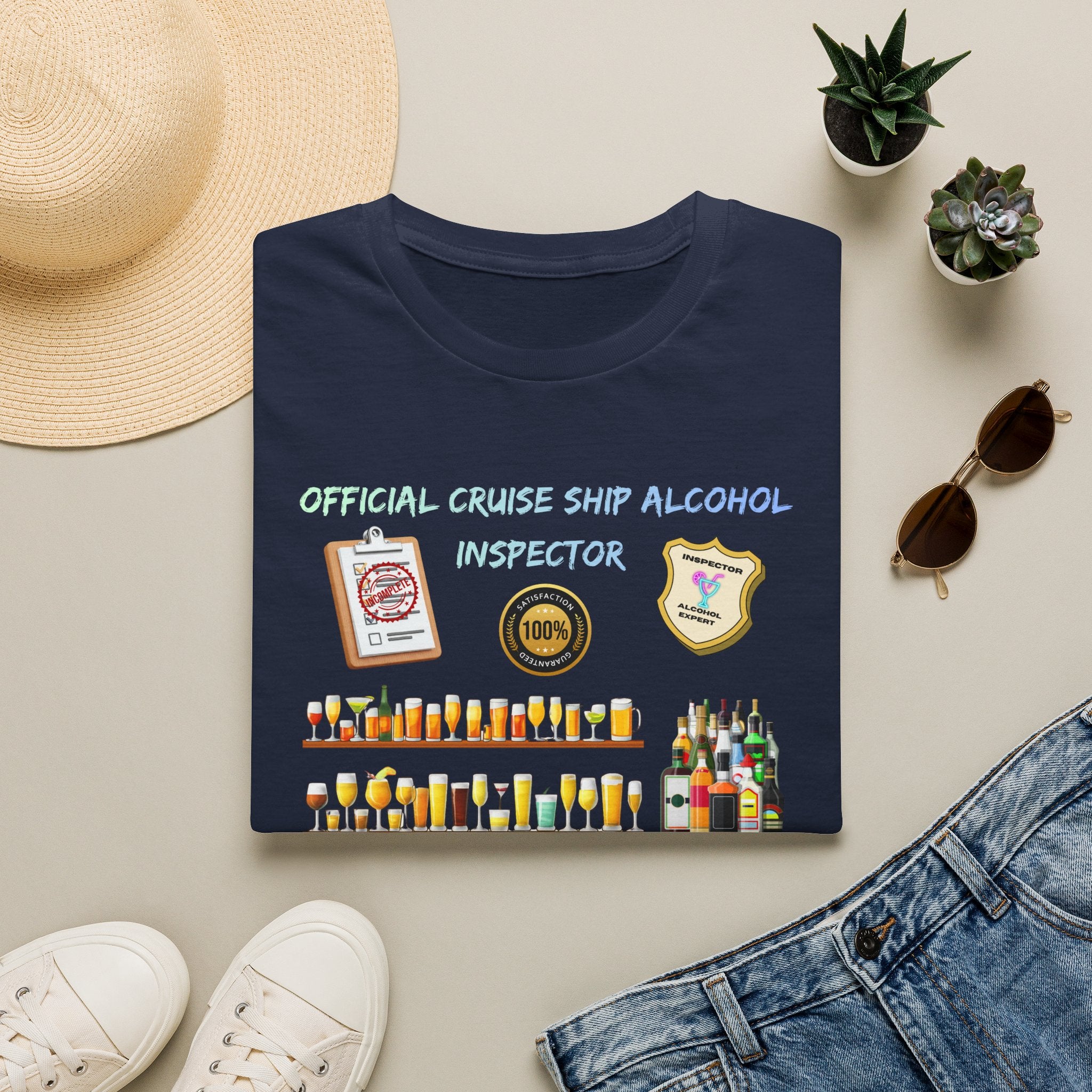 T-Shirt — Official Cruise Ship Alcohol Inspector Tee