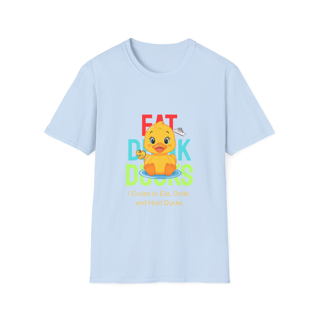 Duck Graphic T-Shirt — Cute "Eat Drink, Duck" Cartoon Tee