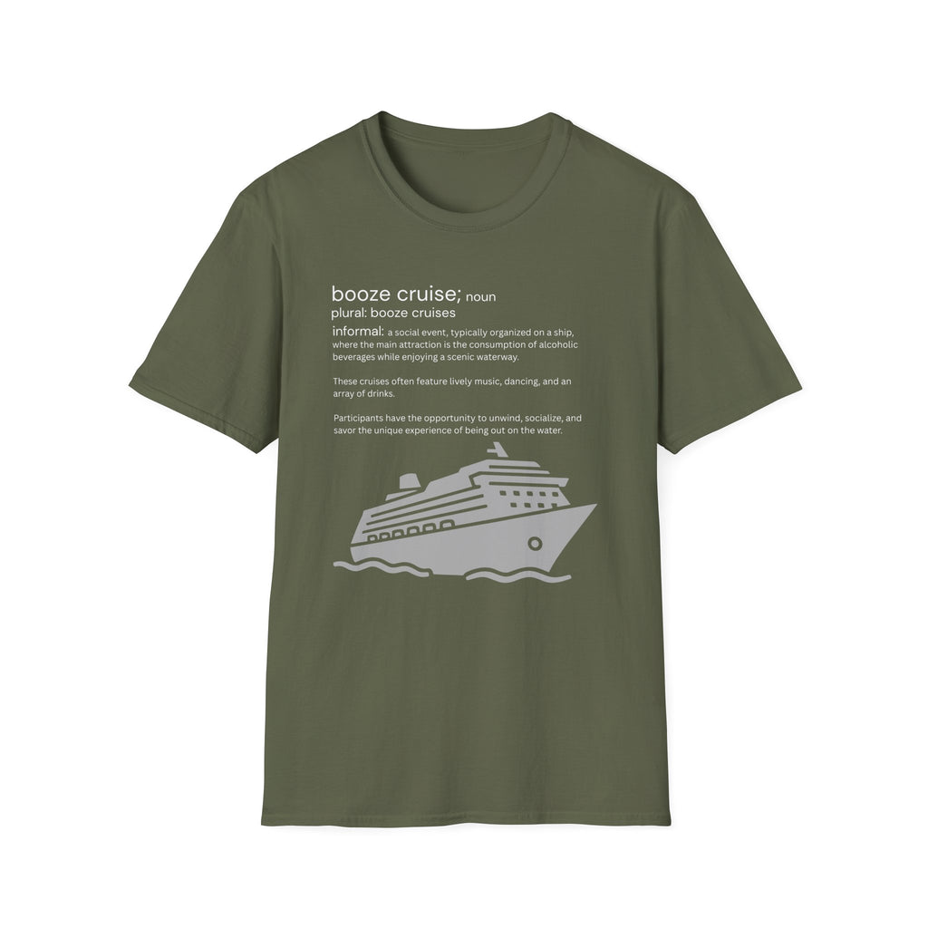 Booze Cruise Definition T-Shirt — Funny Cruise Party Graphic Tee