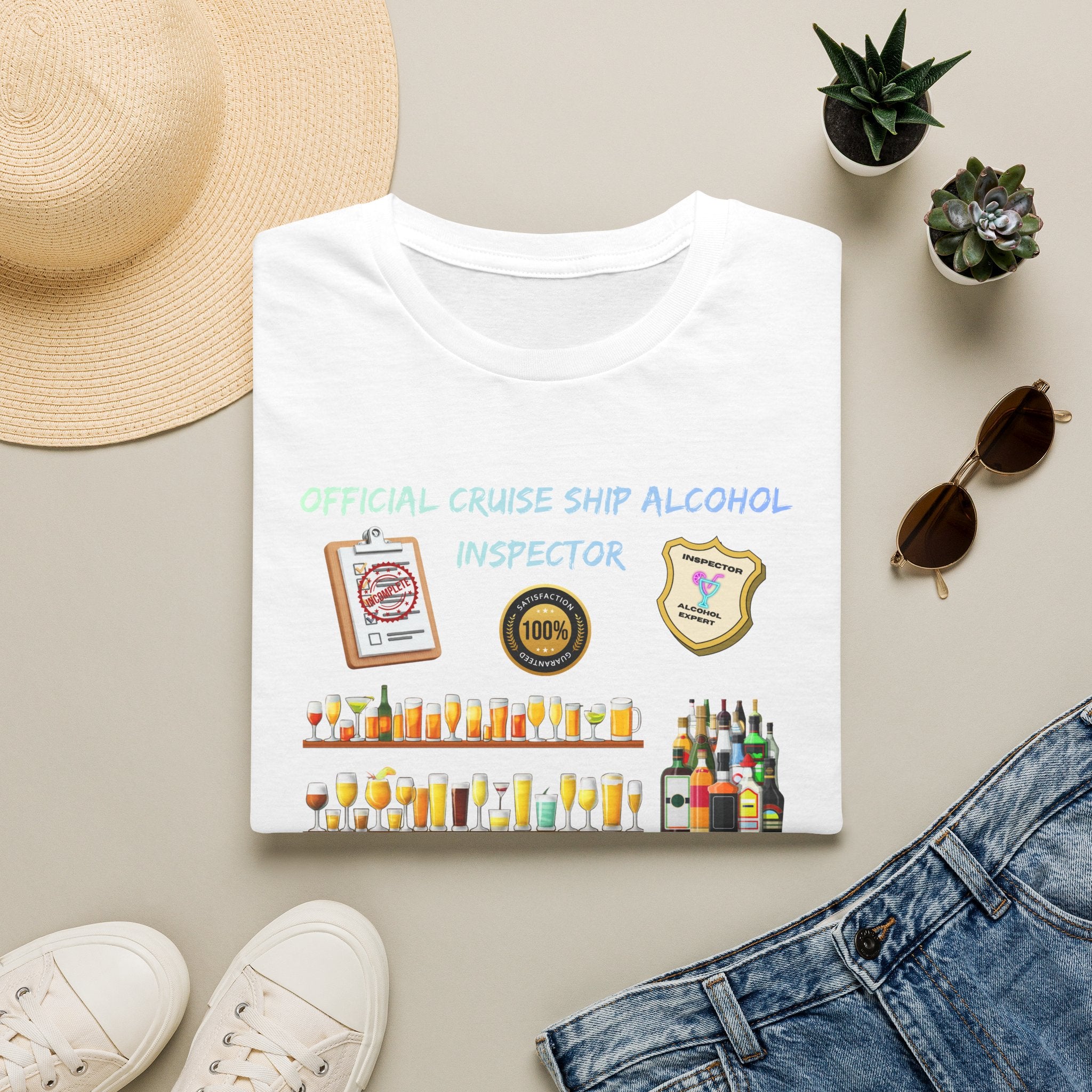 T-Shirt — Official Cruise Ship Alcohol Inspector Tee