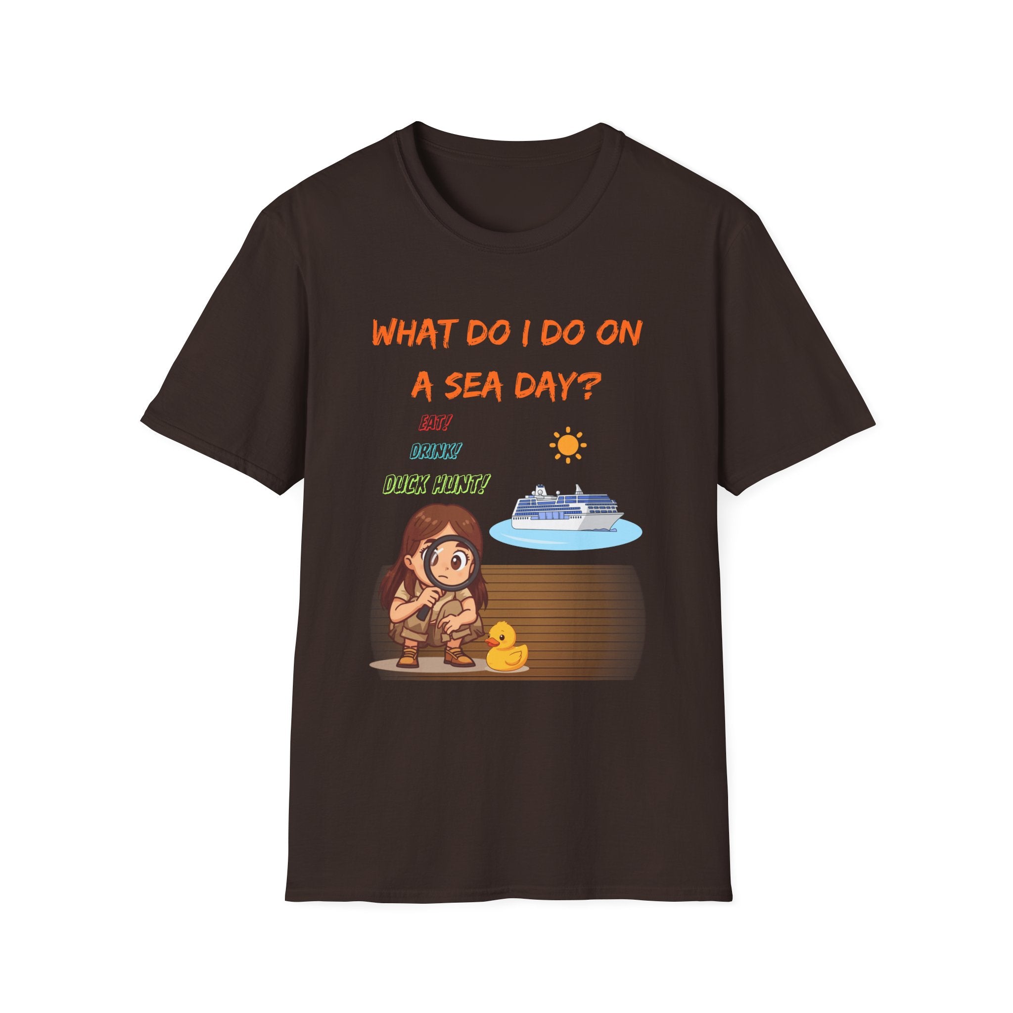 Sea Day T‑Shirt — "What Do I Do on a Sea Day?" Cruise Vacation Tee