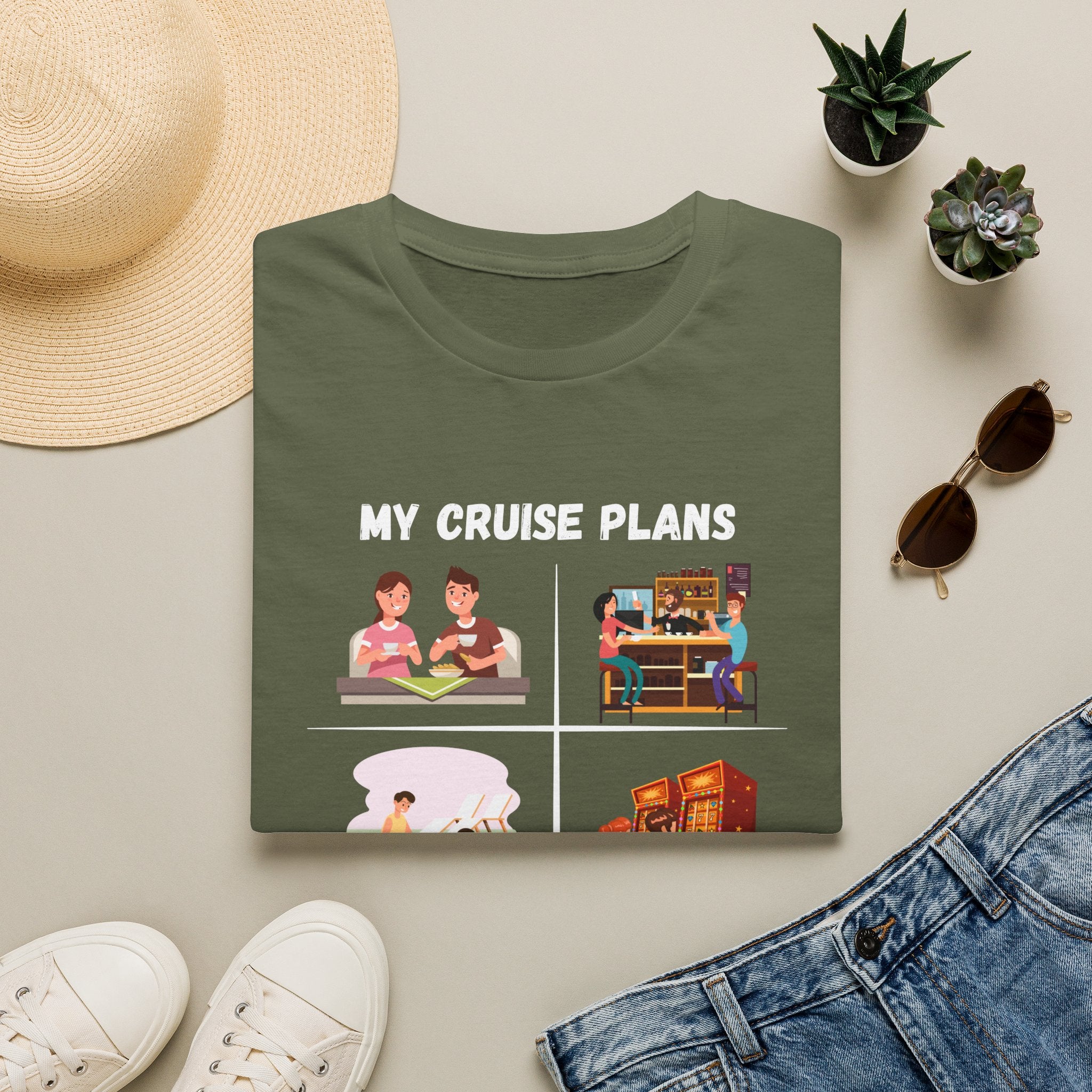 Cruise Plans T-Shirt — Funny Vacation Activity Graphic Tee