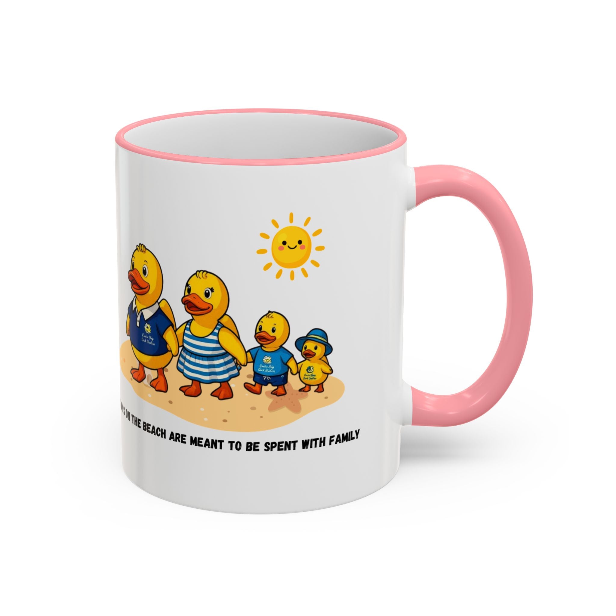 Beach Duck  Family Accent Rim Mug — "Days on the Beach Family"