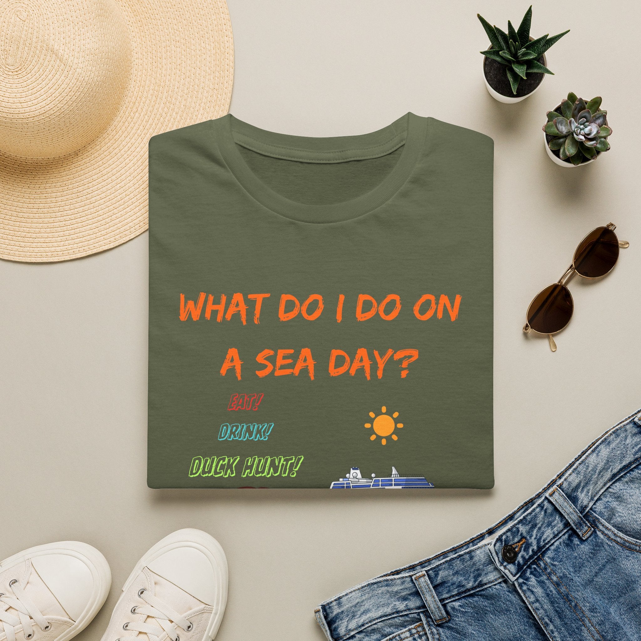 Sea Day T‑Shirt — "What Do I Do on a Sea Day?" Cruise Vacation Tee