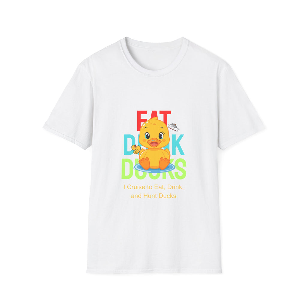 Duck Graphic T-Shirt — Cute "Eat Drink, Duck" Cartoon Tee
