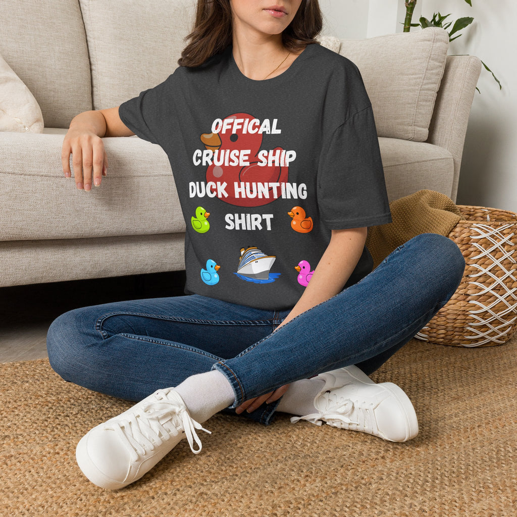 Duck Hunt Graphic T‑Shirt — 'Office Noise, Shh… Duck Hunt!' Playful Rubber Duck Design