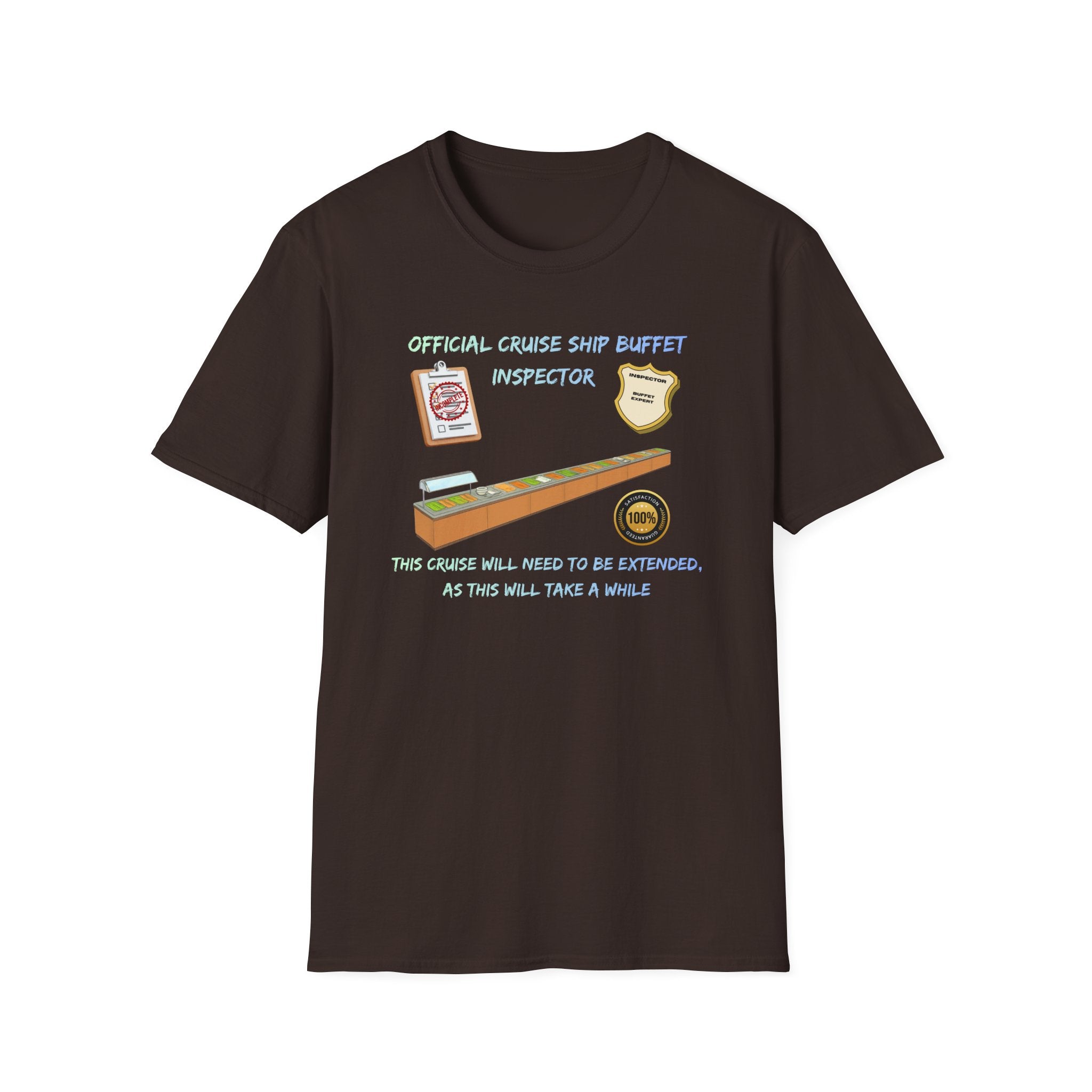 Cruise Ship Buffet Inspector T-Shirt — Funny Cruise Crew Vacation Tee