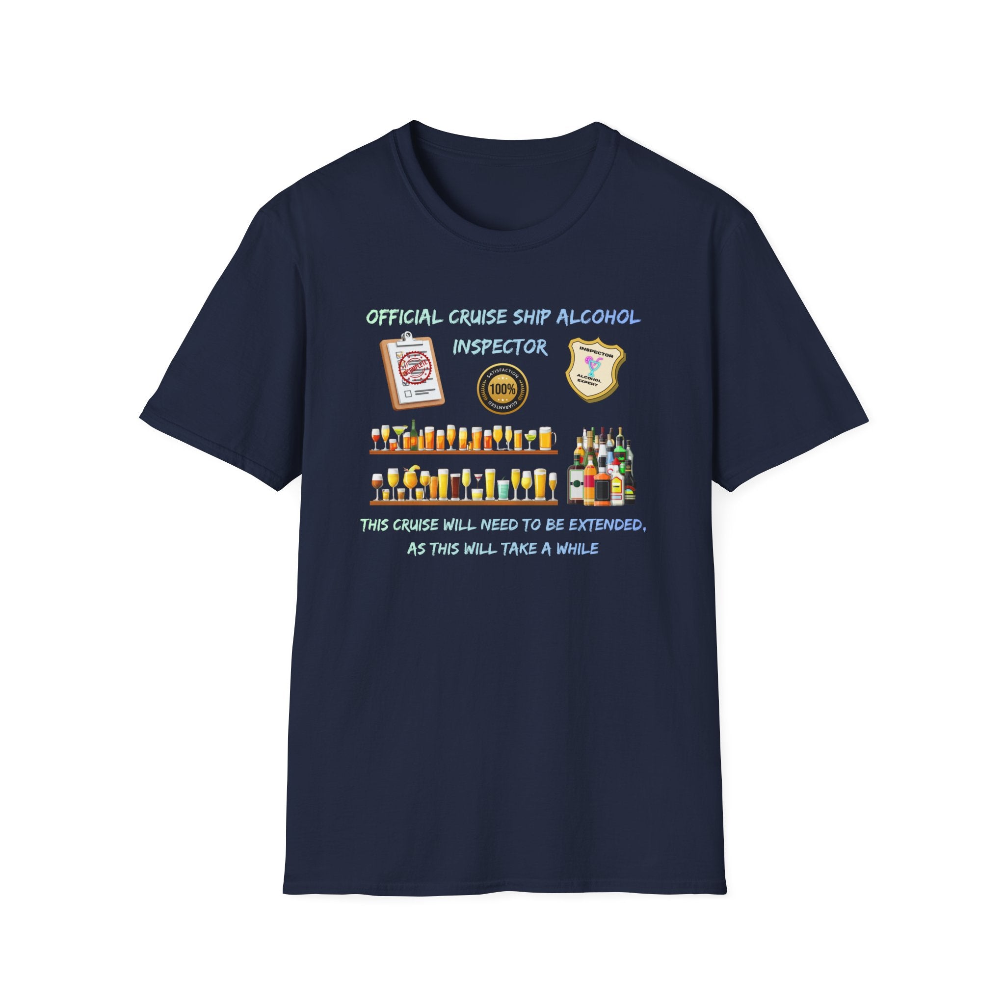 T-Shirt — Official Cruise Ship Alcohol Inspector Tee