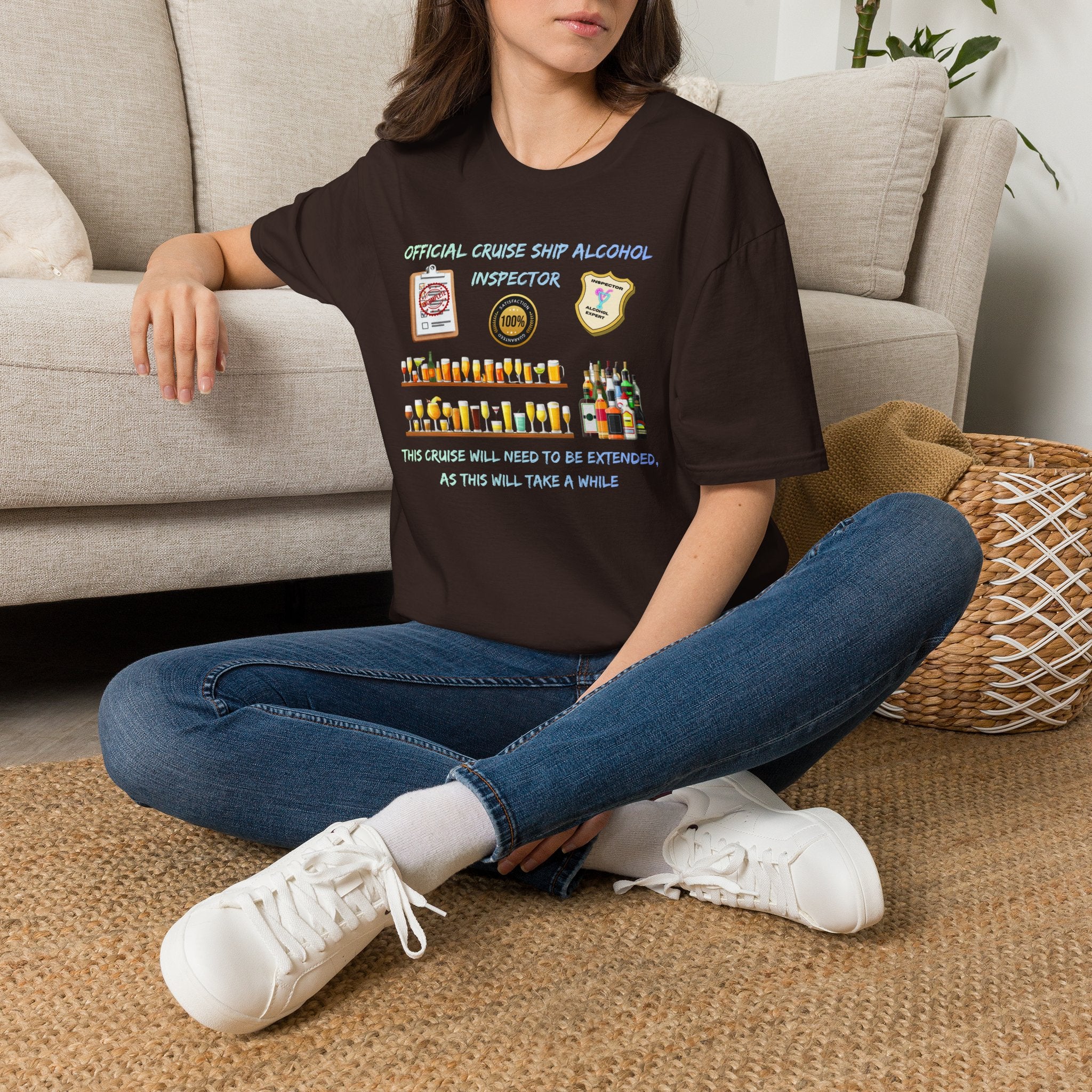 T-Shirt — Official Cruise Ship Alcohol Inspector Tee