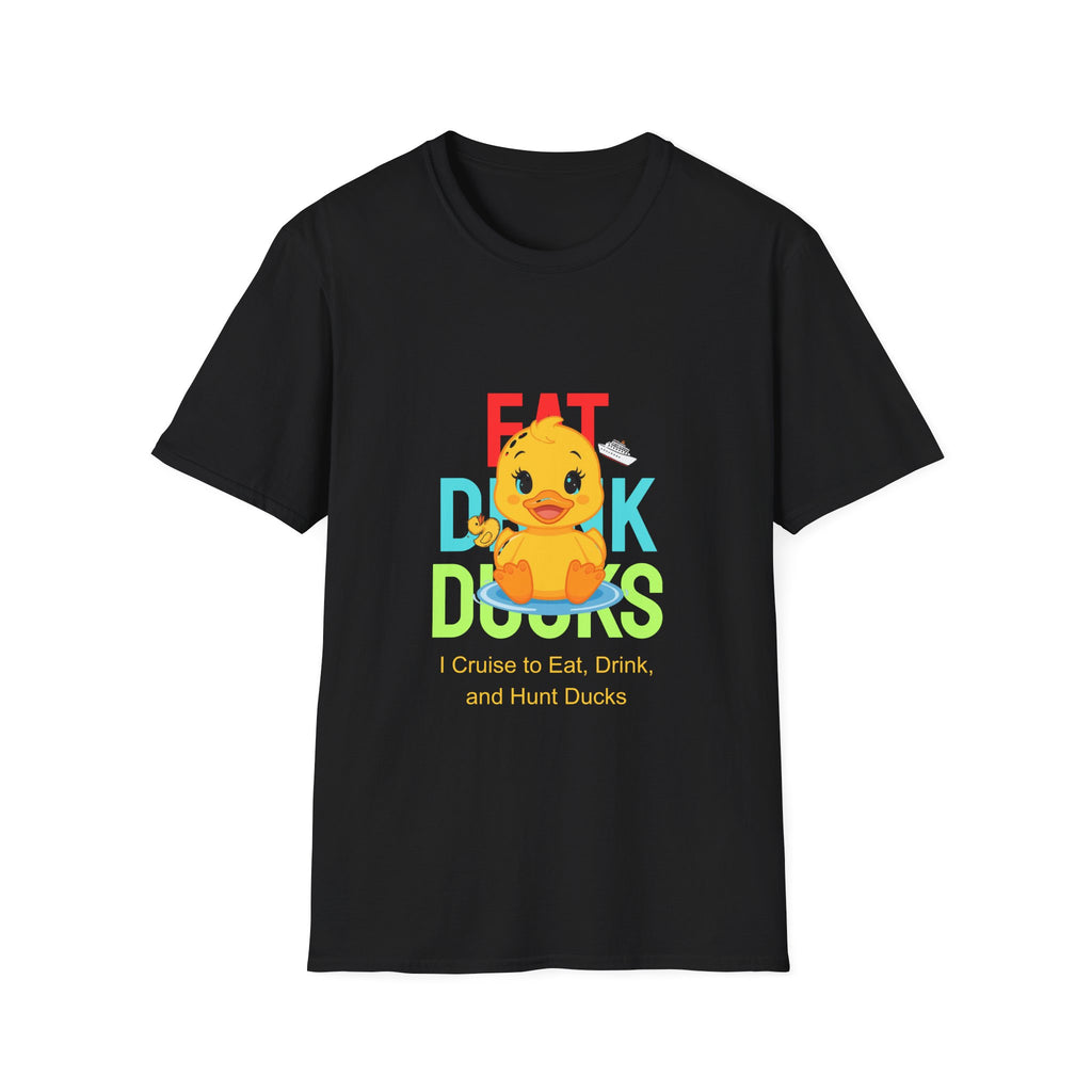 Duck Graphic T-Shirt — Cute "Eat Drink, Duck" Cartoon Tee