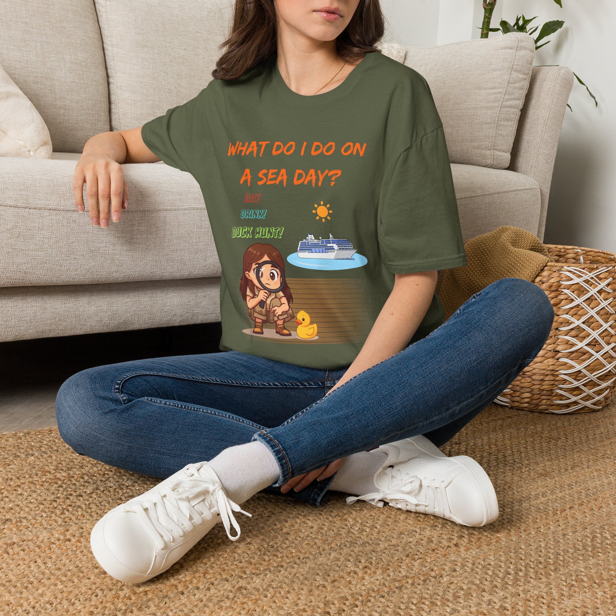 Sea Day T‑Shirt — "What Do I Do on a Sea Day?" Cruise Vacation Tee