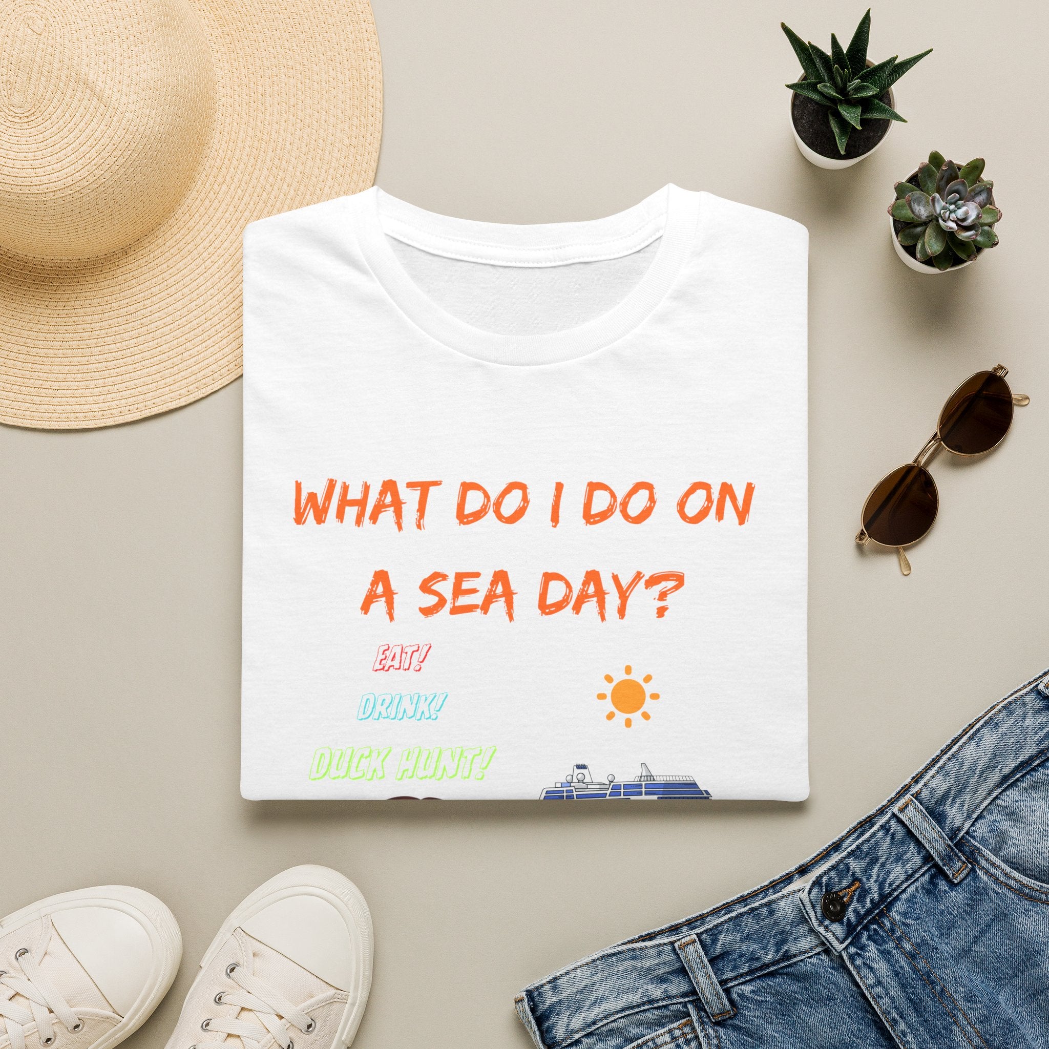 Sea Day T‑Shirt — "What Do I Do on a Sea Day?" Cruise Vacation Tee