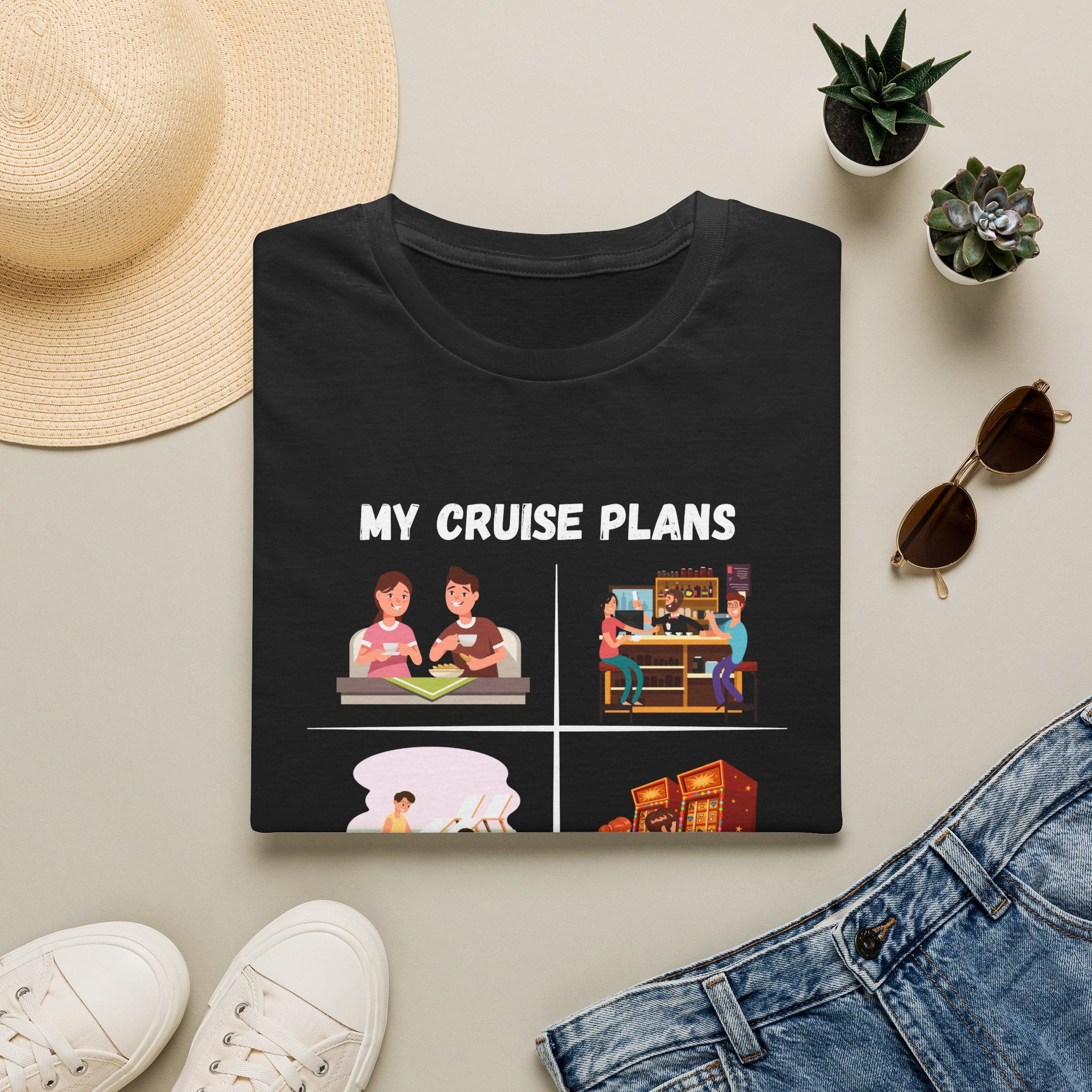 Cruise Plans T-Shirt — Funny Vacation Activity Graphic Tee