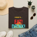 Cruise Vacation T-Shirt — "I Cruise To... Eat! Drink! Dock!"
