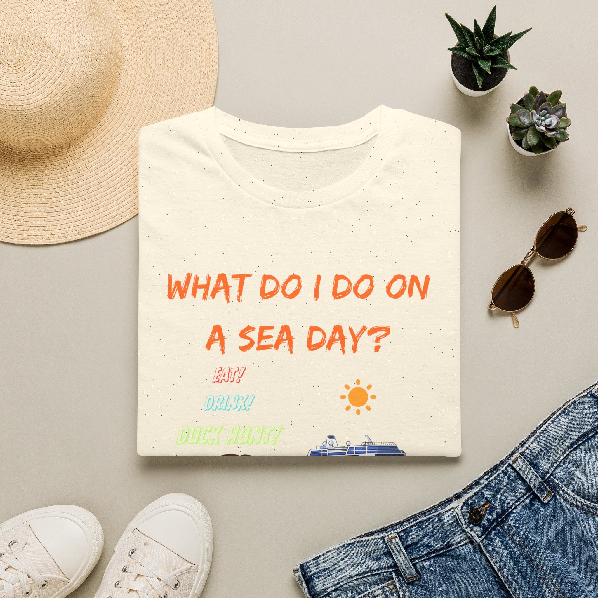 Sea Day T‑Shirt — "What Do I Do on a Sea Day?" Cruise Vacation Tee