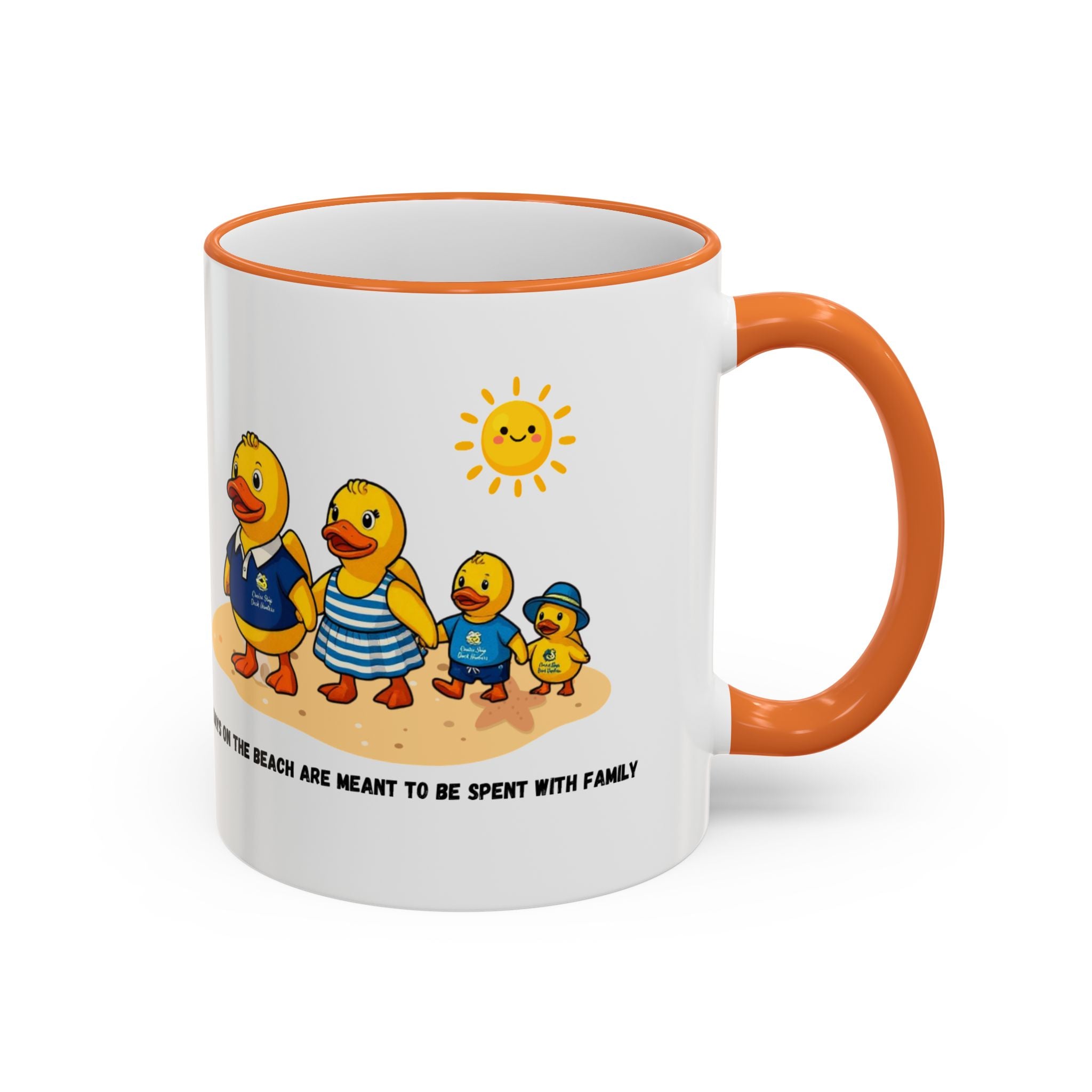 Beach Duck  Family Accent Rim Mug — "Days on the Beach Family"