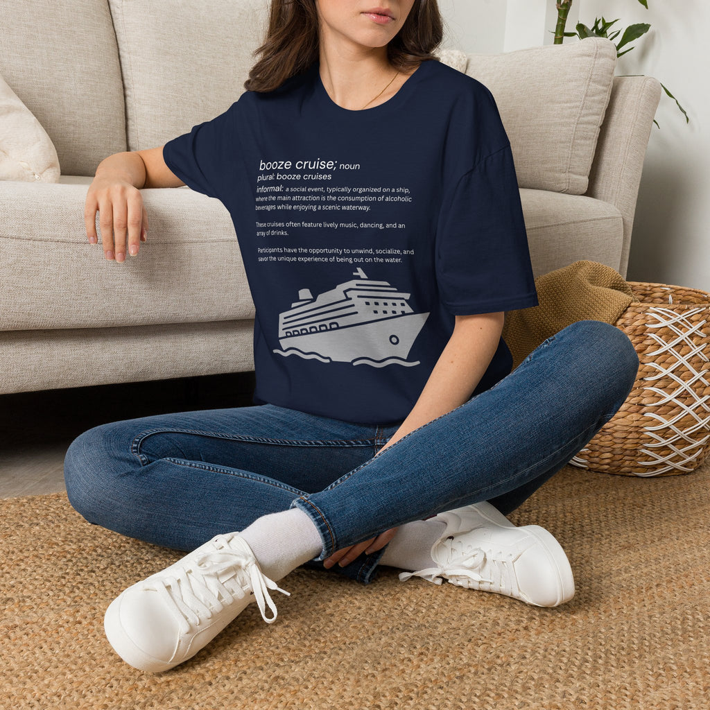 Booze Cruise Definition T-Shirt — Funny Cruise Party Graphic Tee