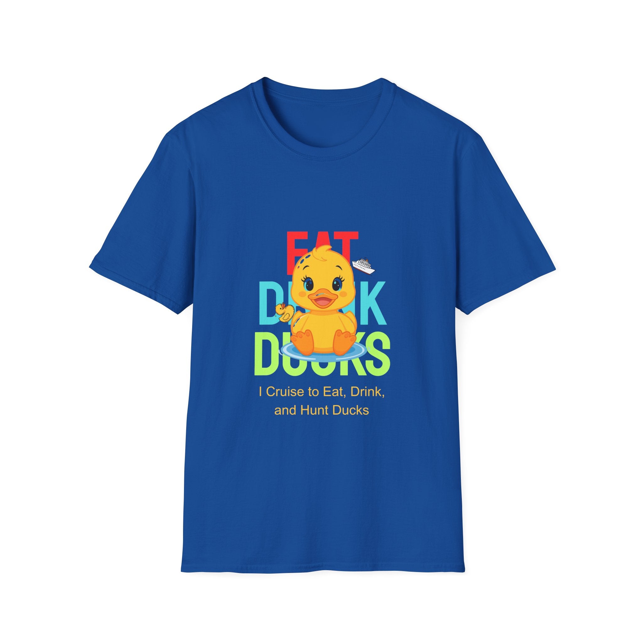 Duck Graphic T-Shirt — Cute "Eat Drink, Duck" Cartoon Tee