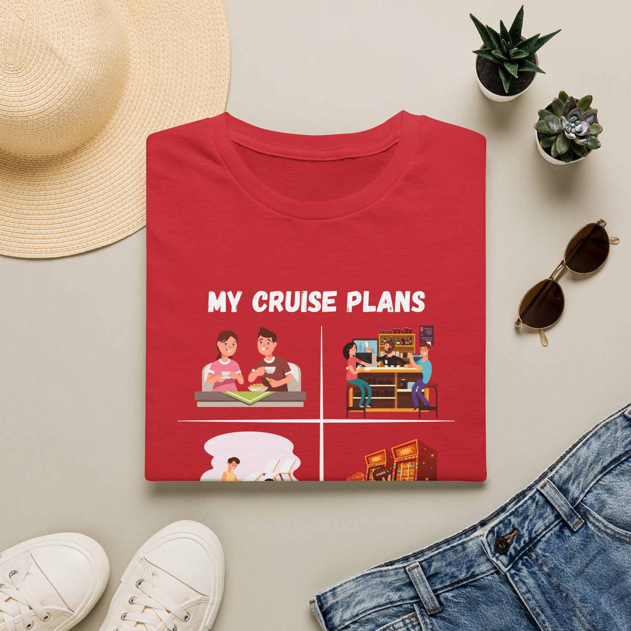 Cruise Plans T-Shirt — Funny Vacation Activity Graphic Tee