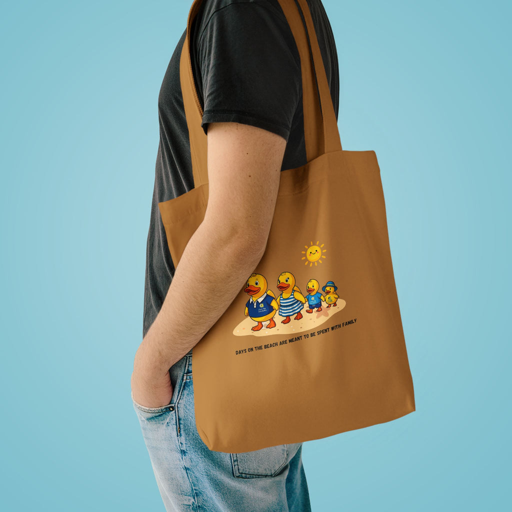 Rubber Duck Family Beach Cotton Tote Bag – Eco-Friendly Shopper