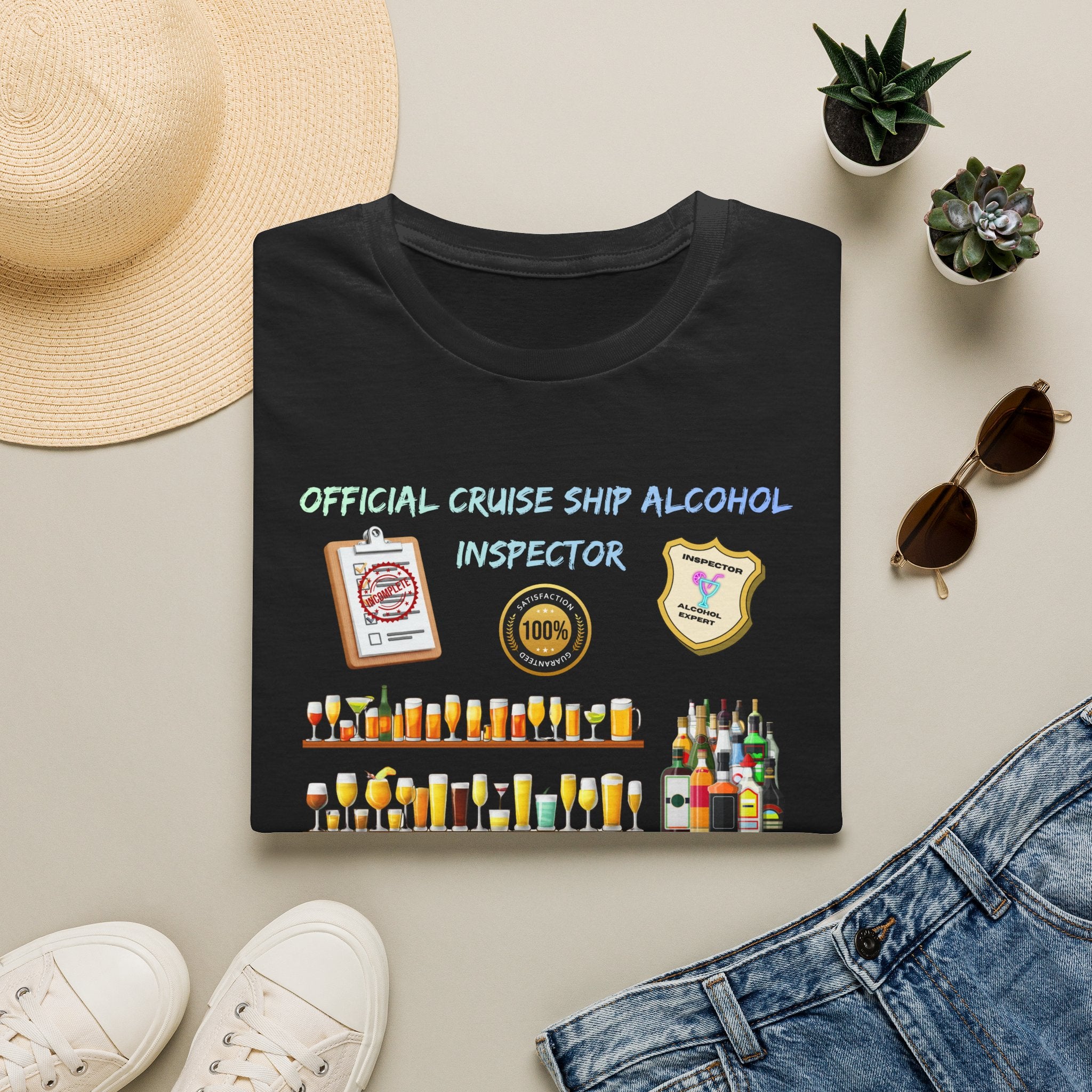 T-Shirt — Official Cruise Ship Alcohol Inspector Tee