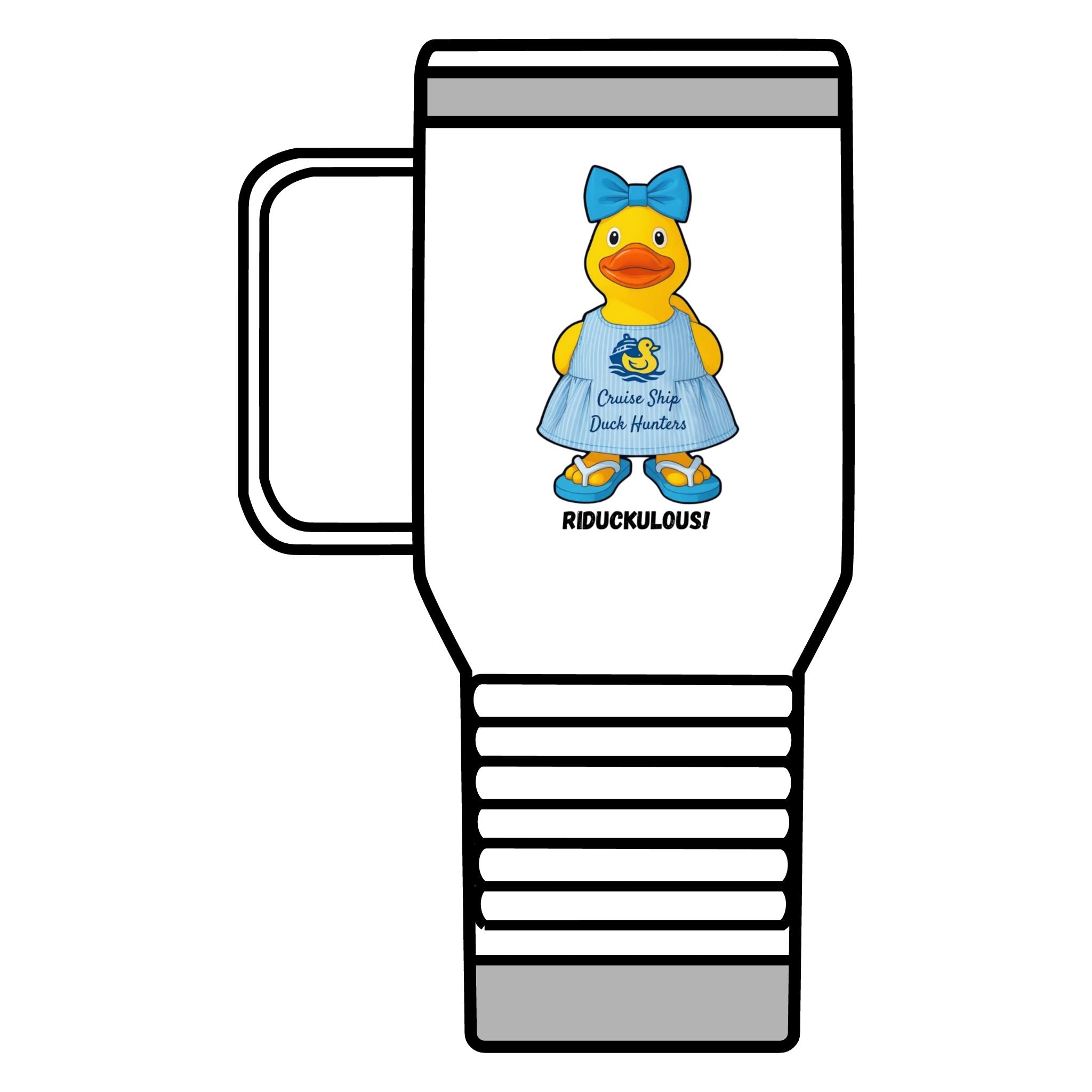 Riduckulous Rubber Duck 20oz Travel Mug — Cute Duck Design Coffee Tumbler