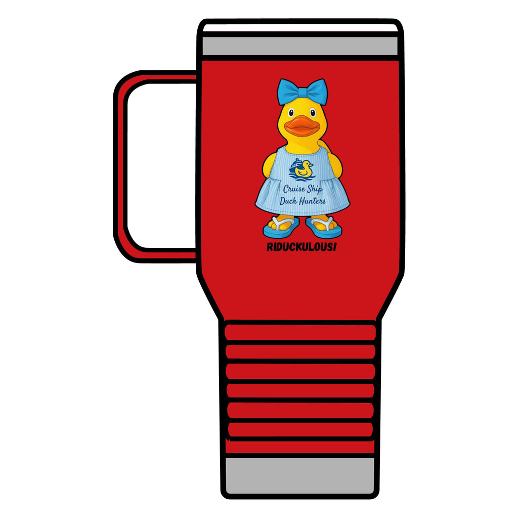 Riduckulous Rubber Duck 20oz Travel Mug — Cute Duck Design Coffee Tumbler