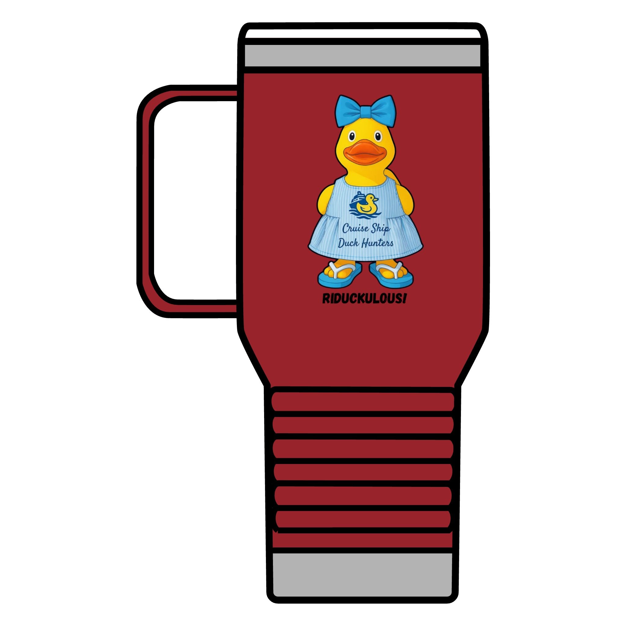 Riduckulous Rubber Duck 20oz Travel Mug — Cute Duck Design Coffee Tumbler
