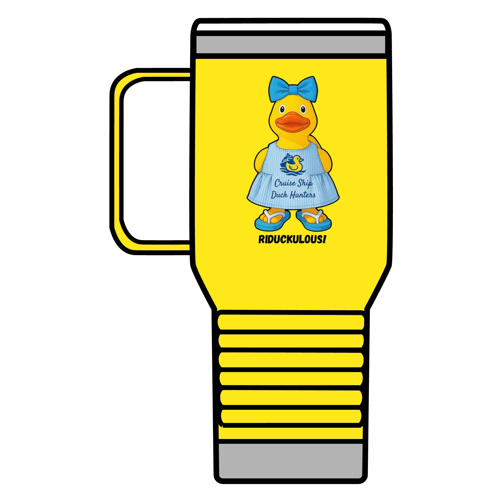 Riduckulous Rubber Duck 20oz Travel Mug — Cute Duck Design Coffee Tumbler