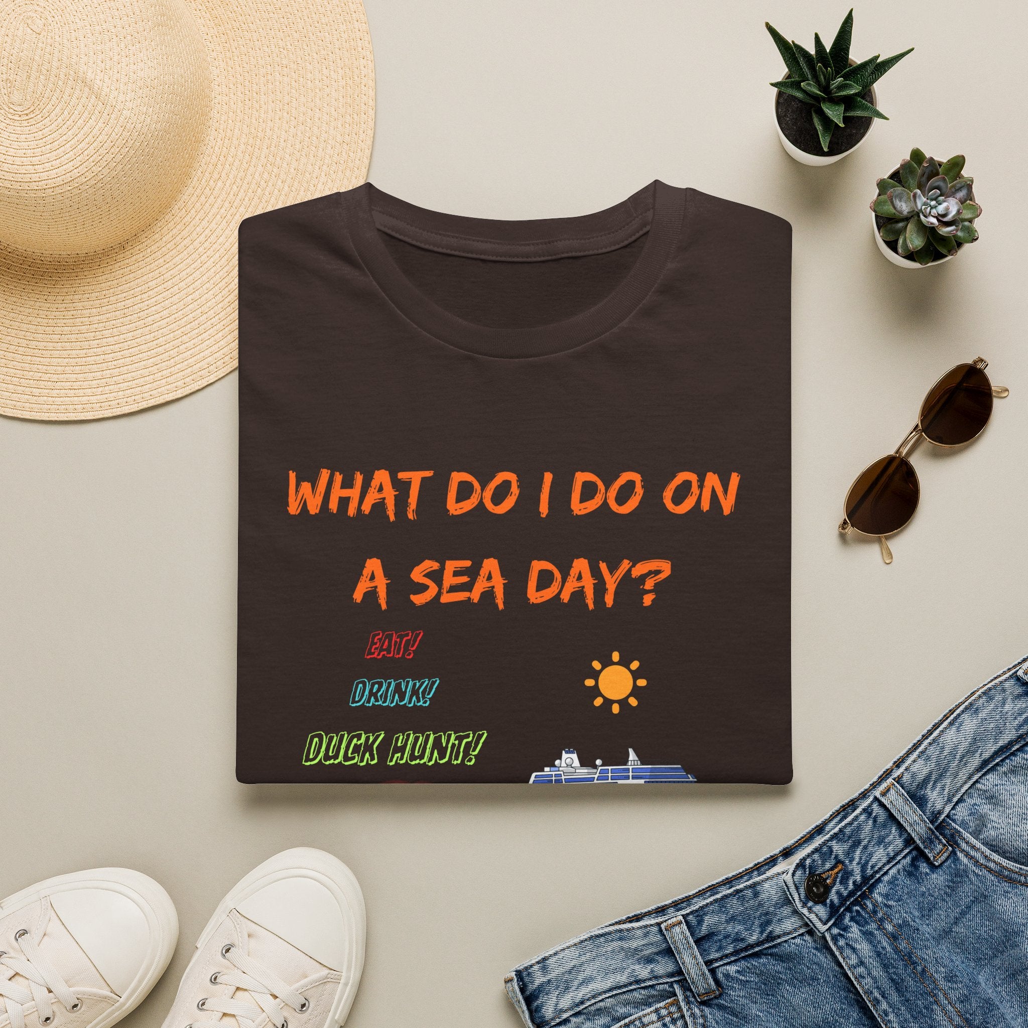 Sea Day T‑Shirt — "What Do I Do on a Sea Day?" Cruise Vacation Tee