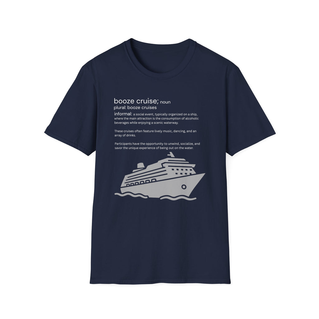 Booze Cruise Definition T-Shirt — Funny Cruise Party Graphic Tee