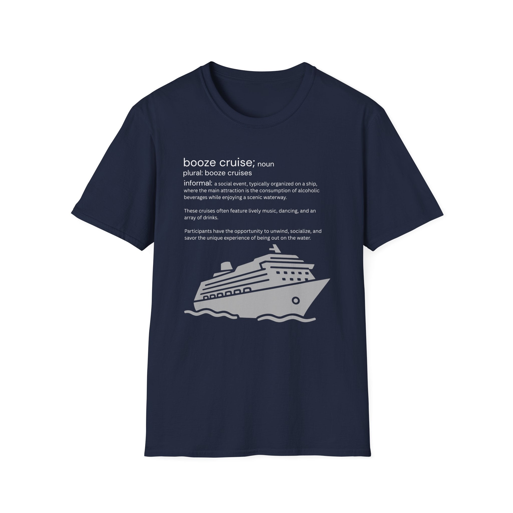 Booze Cruise Definition T-Shirt — Funny Cruise Party Graphic Tee