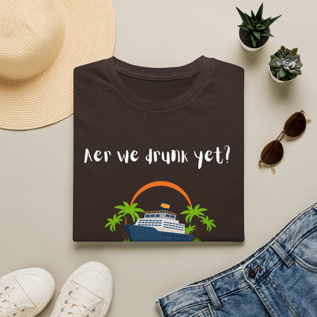 Cruise Vacation T‑Shirt - 'Are We Drunk Yet?' Funny Beach & Party Tee