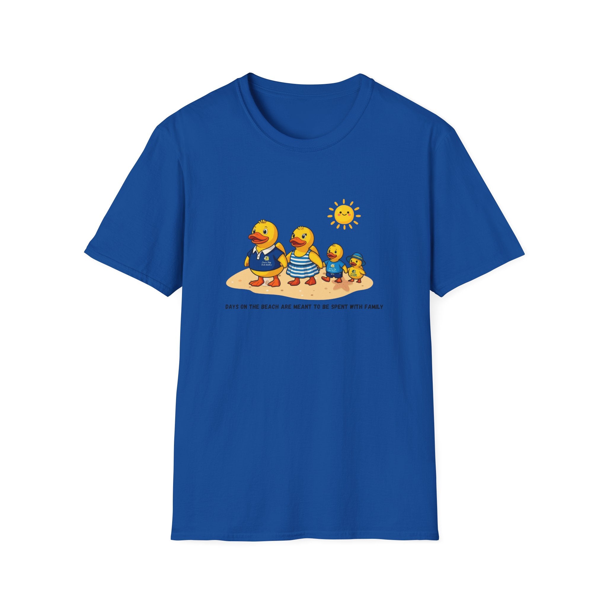 Rubber Duck Family Beach T-Shirt — Cute Sunny Ducks Graphic Tee