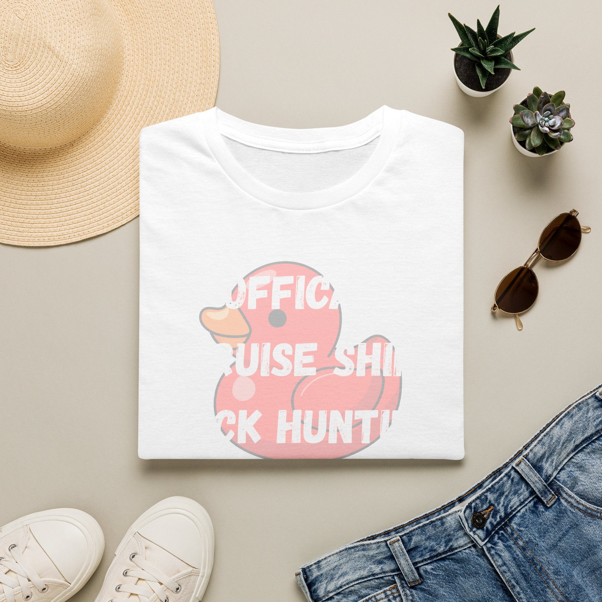 Duck Hunt Graphic T‑Shirt — 'Office Noise, Shh… Duck Hunt!' Playful Rubber Duck Design