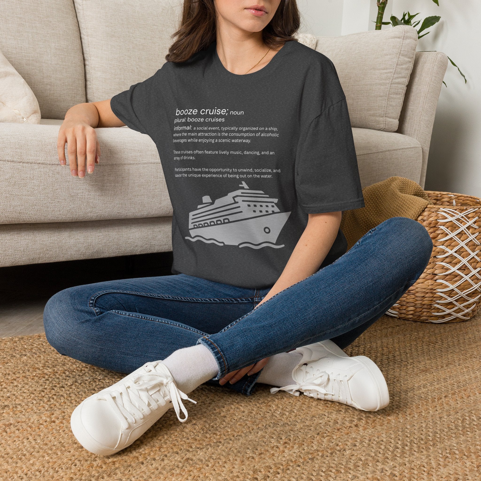 Booze Cruise Definition T-Shirt — Funny Cruise Party Graphic Tee