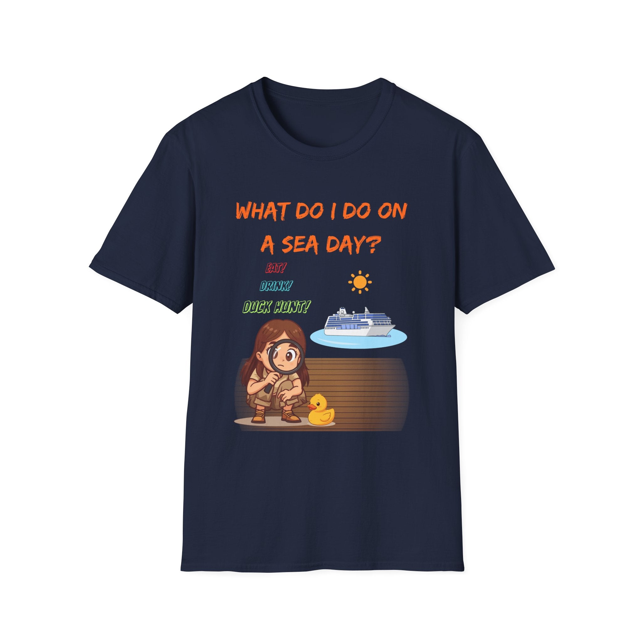 Sea Day T‑Shirt — "What Do I Do on a Sea Day?" Cruise Vacation Tee