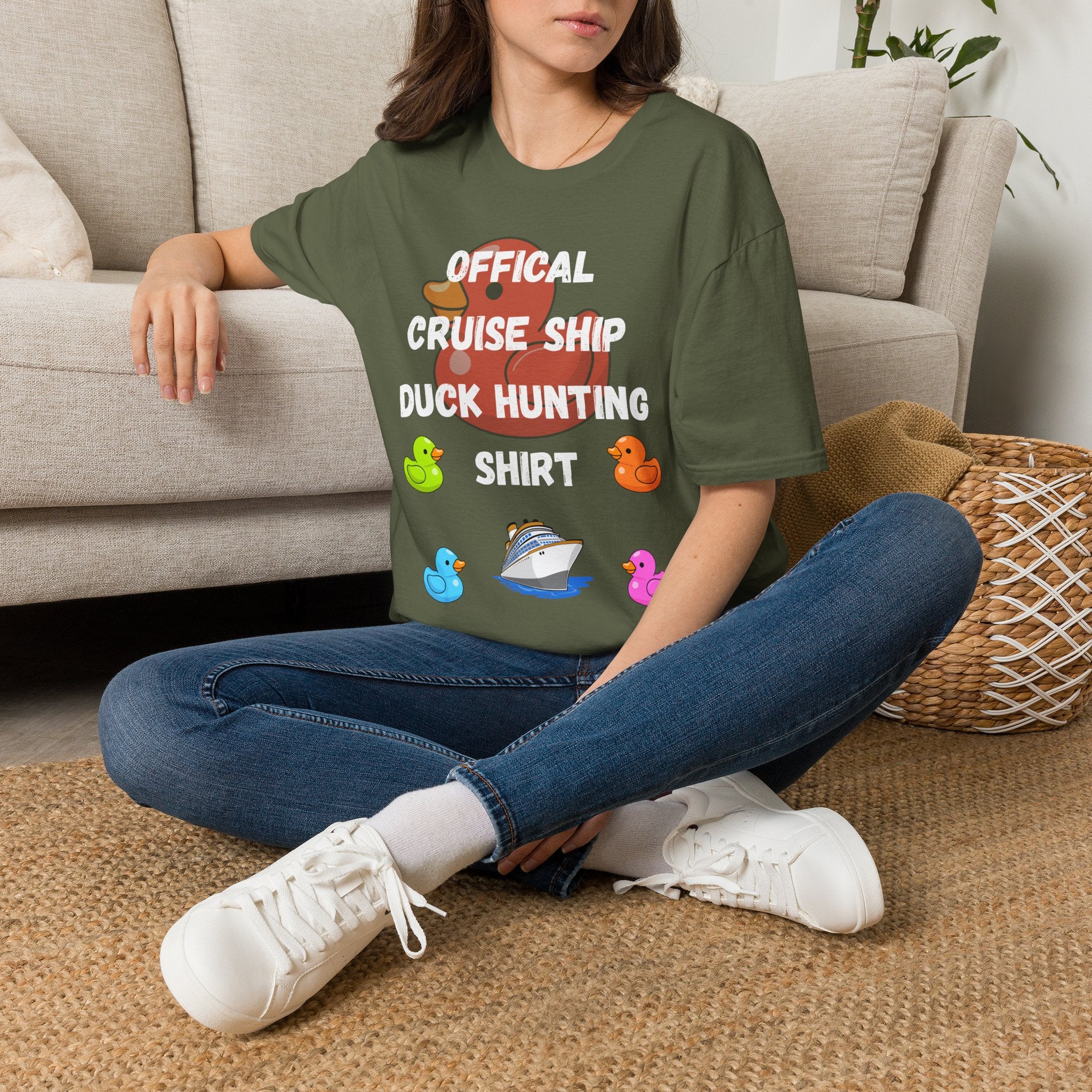 Duck Hunt Graphic T‑Shirt — 'Office Noise, Shh… Duck Hunt!' Playful Rubber Duck Design