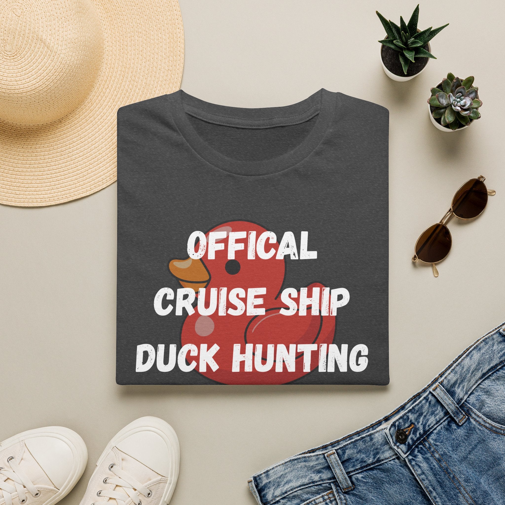 Duck Hunt Graphic T‑Shirt — 'Office Noise, Shh… Duck Hunt!' Playful Rubber Duck Design