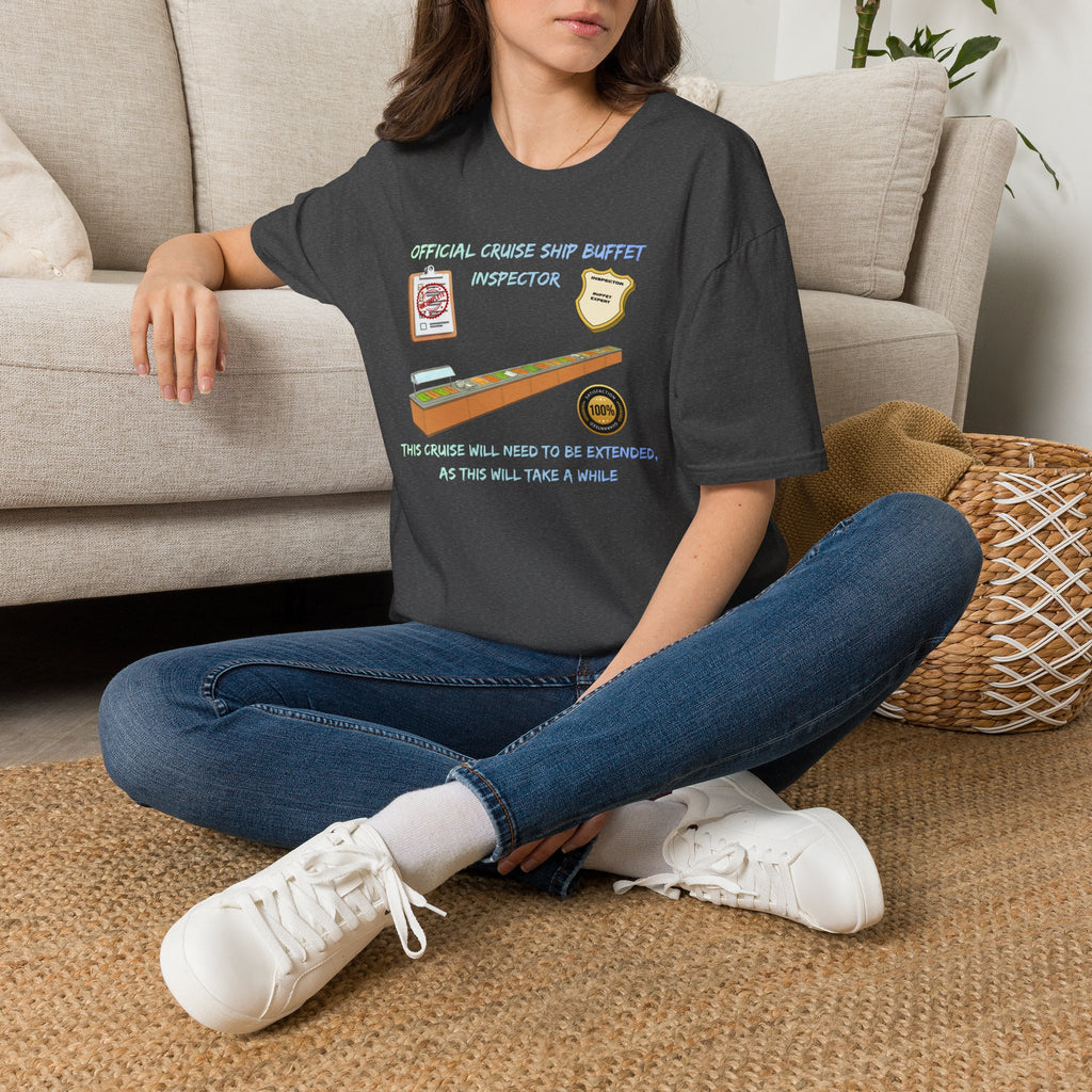 Cruise Ship Buffet Inspector T-Shirt — Funny Cruise Crew Vacation Tee